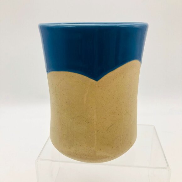 Maine Lighthouse Potters Mug Stoneware Blue Tan - Picture 6 of 9